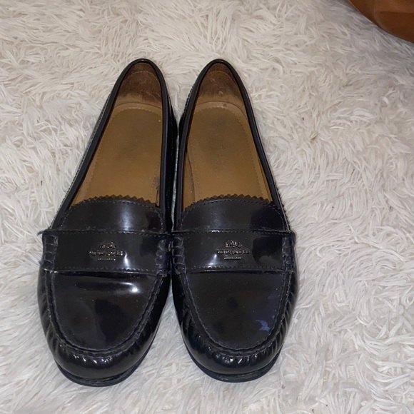 Shiny navy blue Loafers - Picture 1 of 5